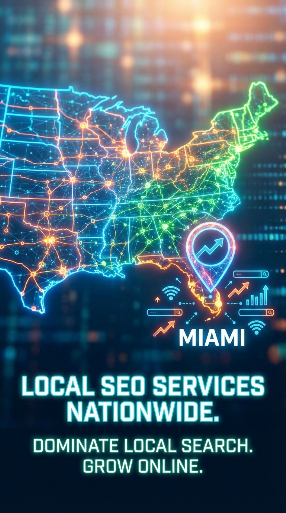Nationwide Local SEO Services Map - Mobile View
