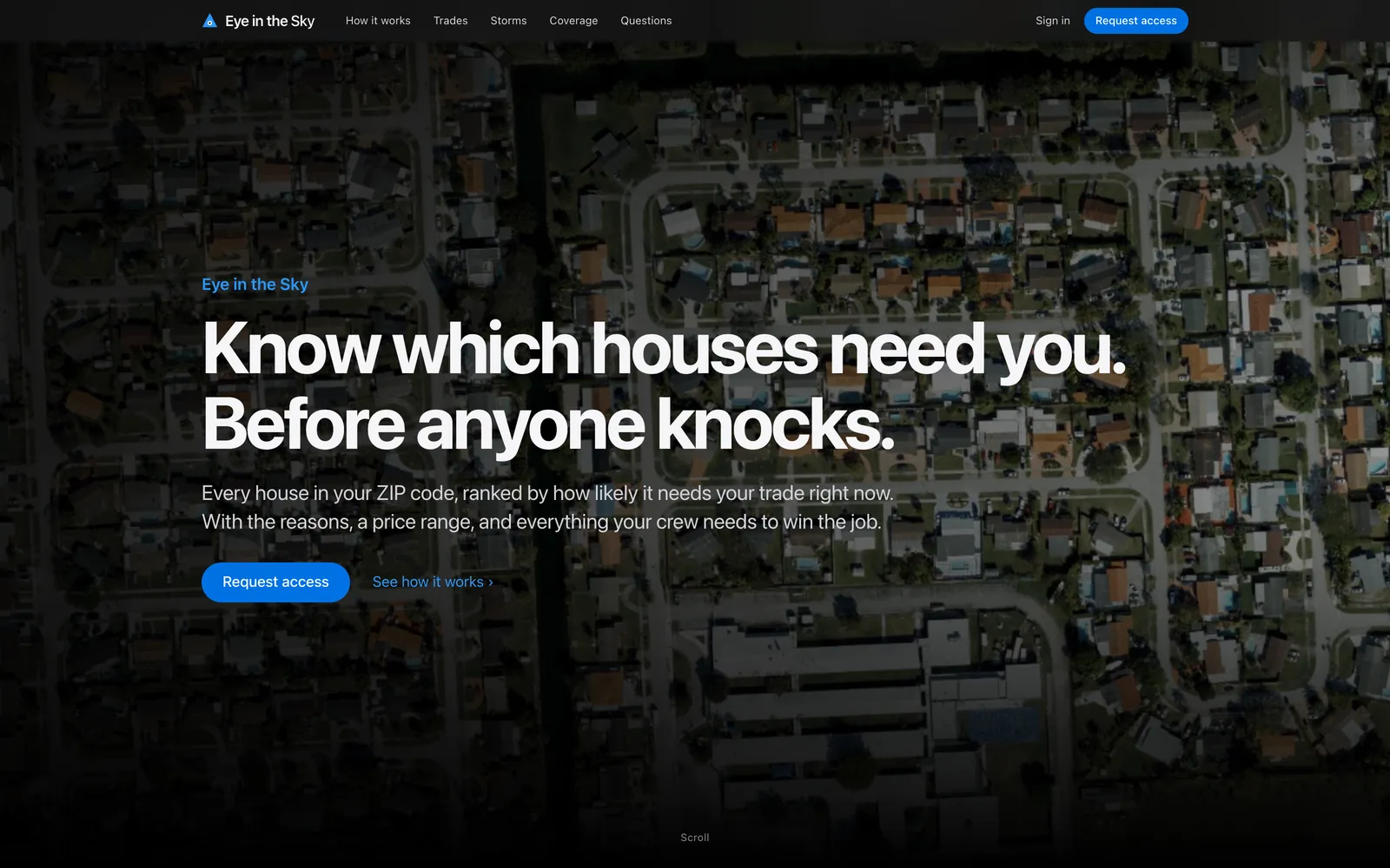 Eye in the Sky: The public page, eyeinthesky.app