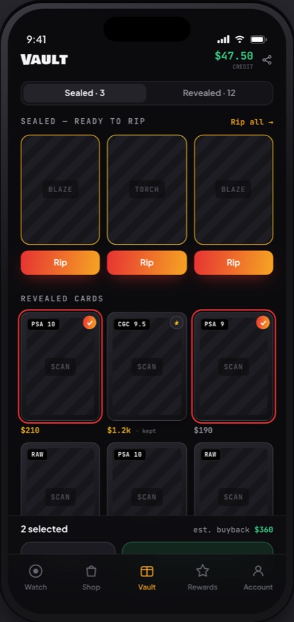 Blast Bags: Vault buyback