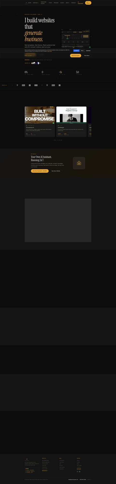 Isaac Benyakar portfolio website